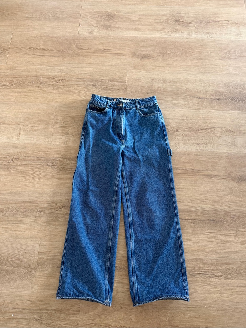 Saks Potts Blue Women's Cargo Jeans